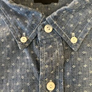 J Crew Blue Patterned Men's Shirt